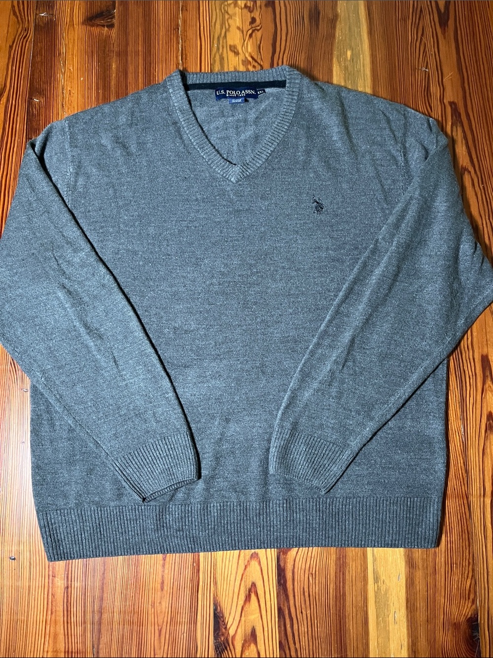 Men’s US Polo Assn. V-Neck Sweater, Size XXL